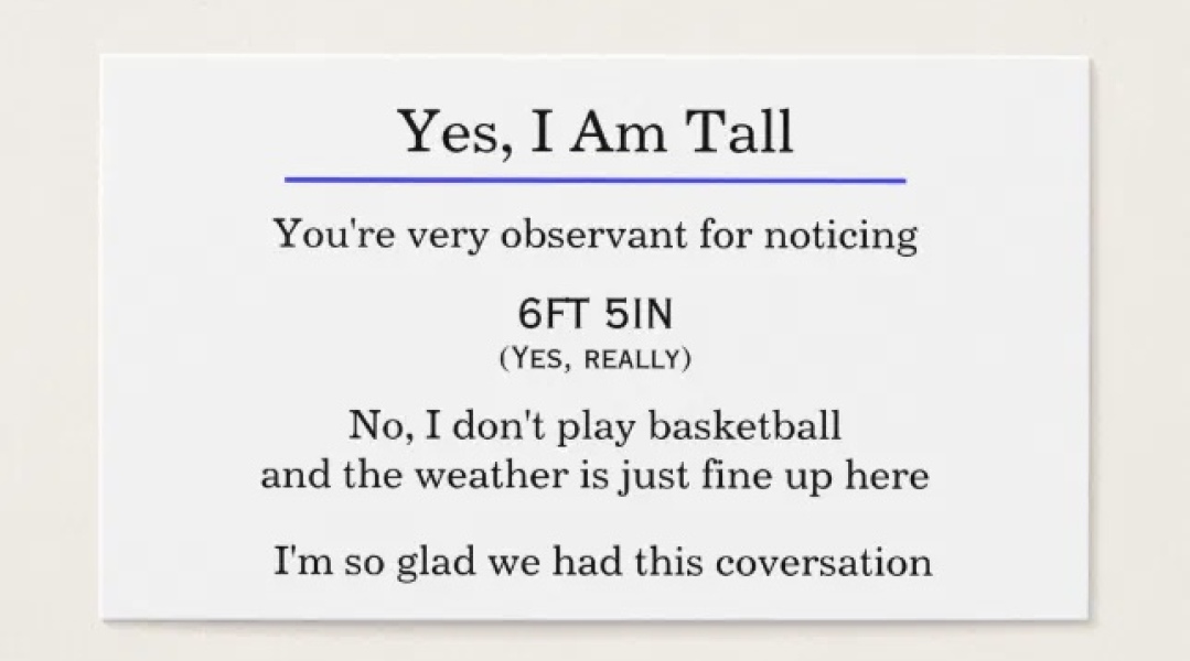 Very very tall daughter