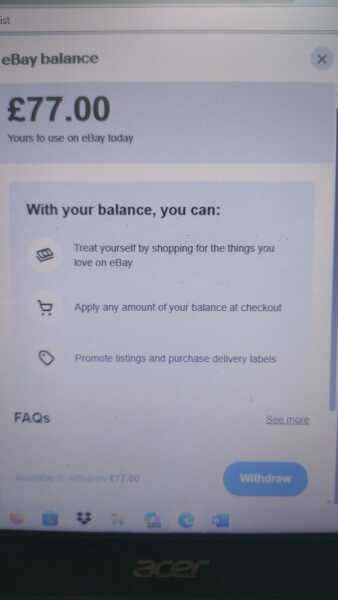 Ebay payouts?