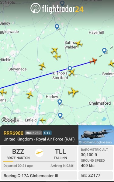 Anyone watching Flightradar tonight…AirForce1 landing?