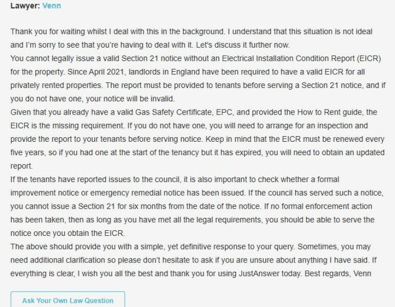 Landlord wants to sell