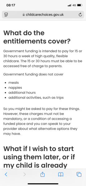 30 funded hours from September - nursery changing their policy