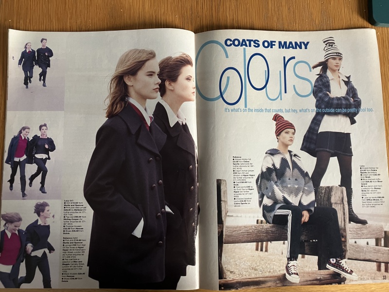 Just17 magazine and Rufus the model