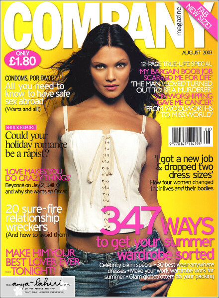 Just17 magazine and Rufus the model