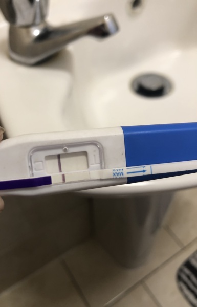Positive then negative test