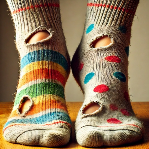 What socks are people wearing?