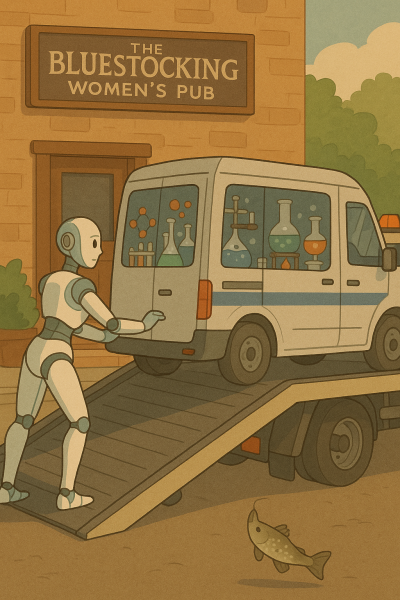 The Bluestocking Women's Pub, where brains can exist in a single state