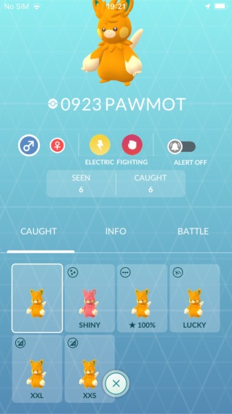 Routine Sparkles Pokémon Go 