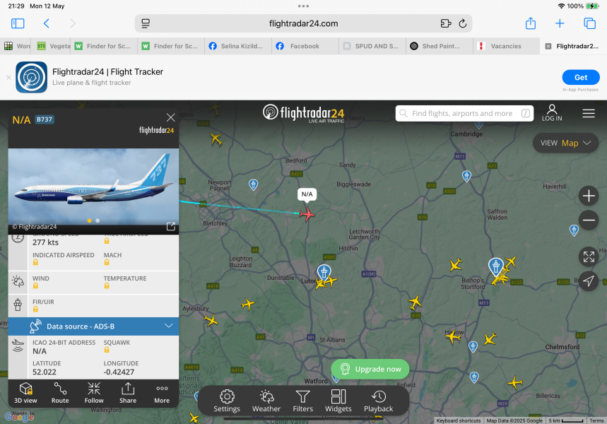 Anyone watching Flightradar tonight…AirForce1 landing?