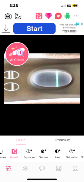 Test postive or indent