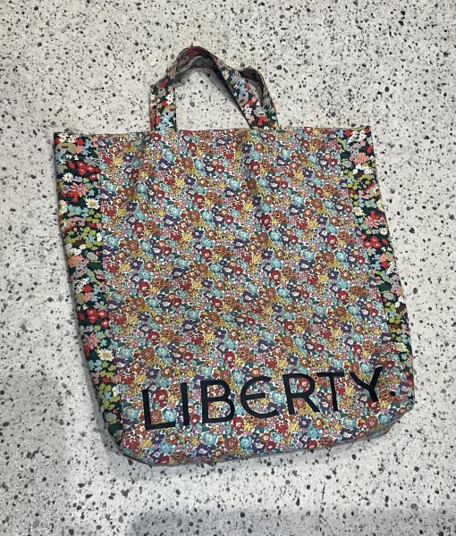 Can anyone help me track down this Liberty cotton canvas flowery bag please?