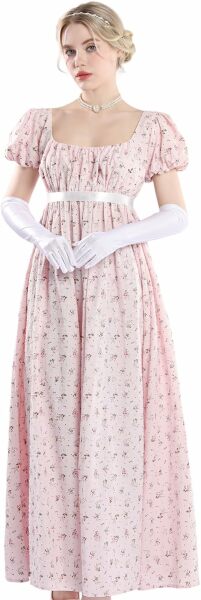 Bridgerton style dress for a wedding.