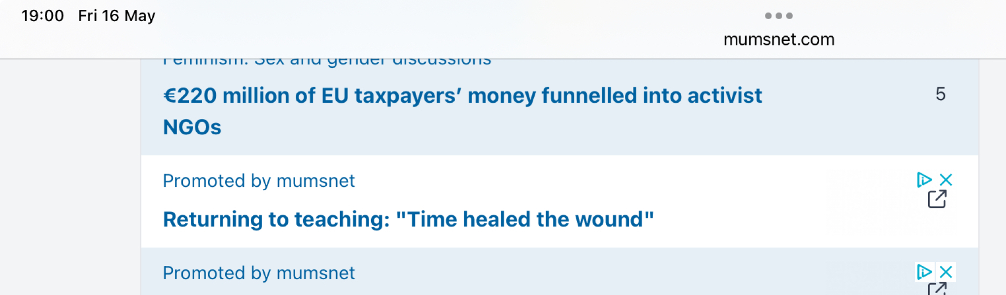 To think that "Time healed the wound" isn't a great advert for returning to teaching?