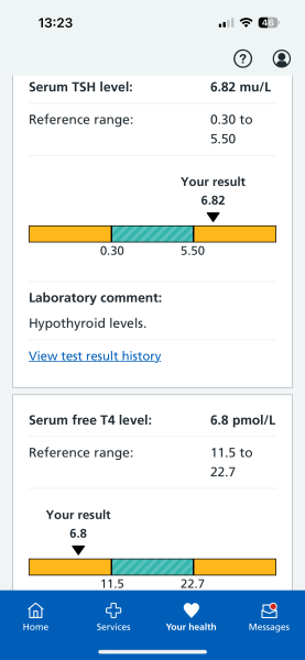 Blood test results help needed