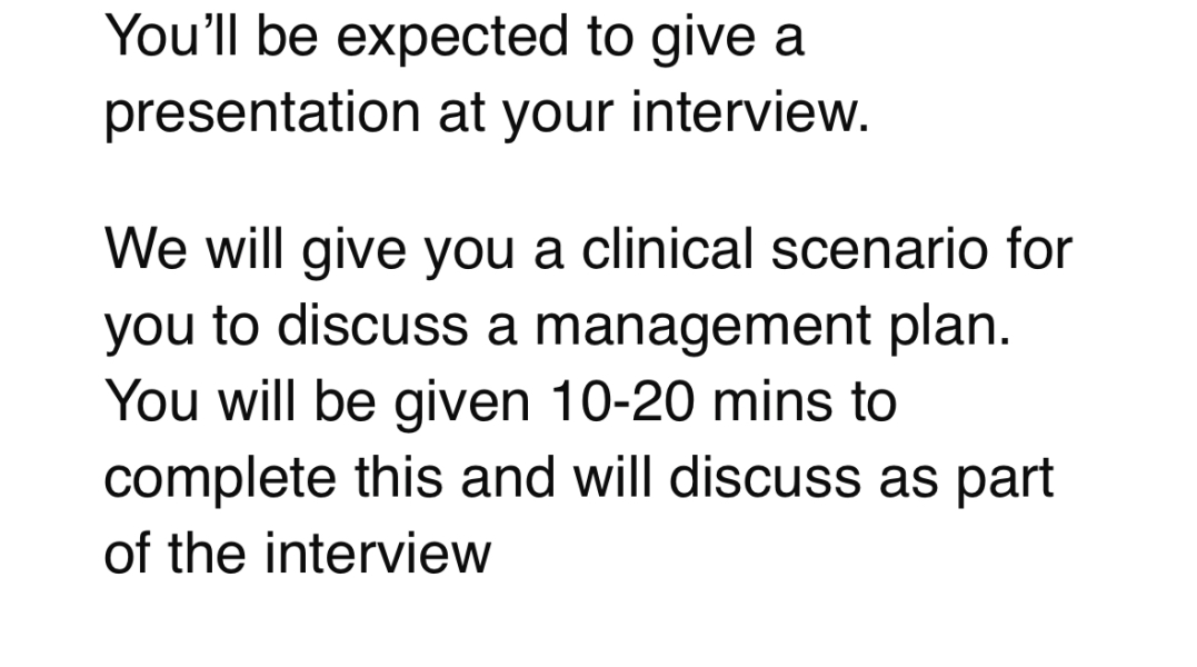 Help! Interview tomorrow but should I have done a presentation?