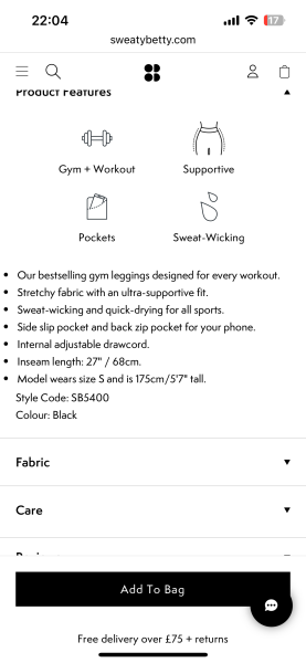Running leggings with zip pocket?