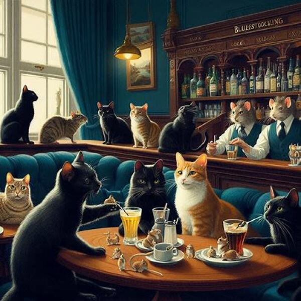 The Bluestocking Women's Pub, where brains can exist in a single state