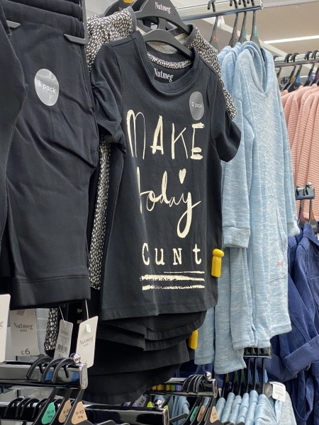 To think Tesco/F&F should be ashamed?