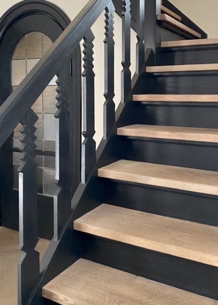 Staircase update, do I paint the bannister or replace totally?