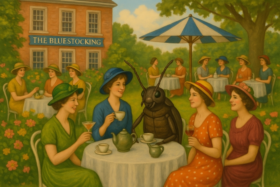 The Bluestocking Women's Pub, where brains can exist in a single state