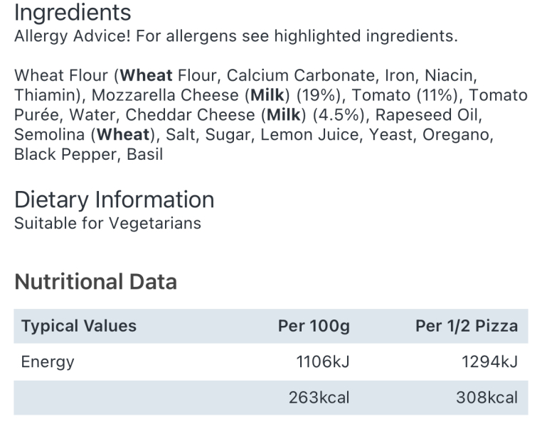 Homemade pizza is not healthy, we’re having a proper dinner.