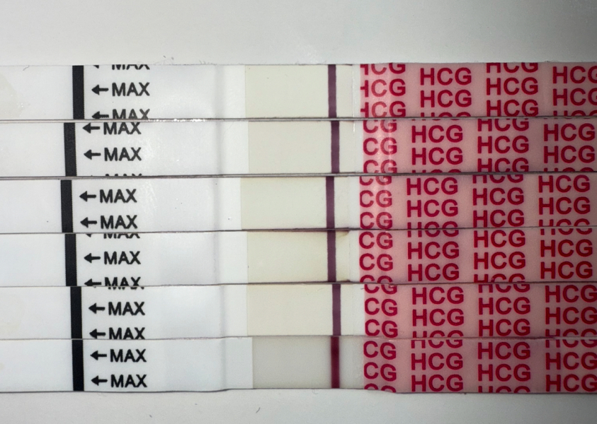 Are these faint positives or all indents or evaps?