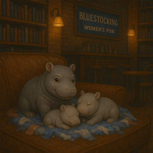 The Bluestocking Women's Pub, where brains can exist in a single state
