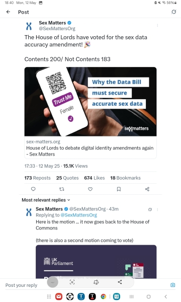 Sex and "The Data (Use and Access) Bill" - Supreme Court Ruling Undone by Stealth?