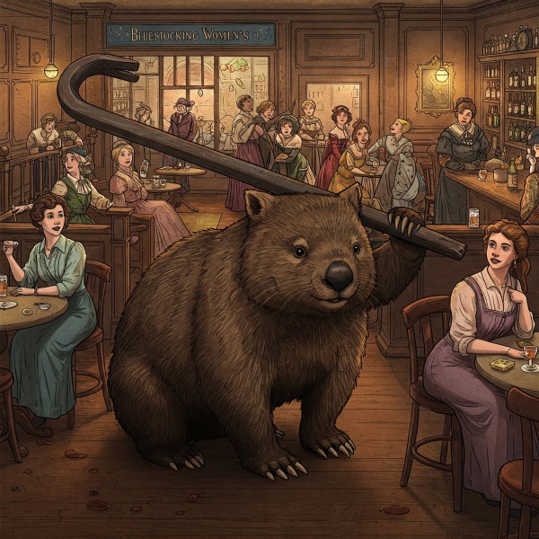 The Bluestocking Women's Pub, where brains can exist in a single state