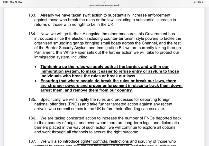 Changes to immigration rules announced by Starmer