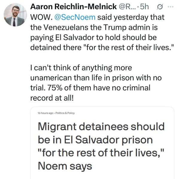 AAAAGH Reform. Are people ignoring the racist?