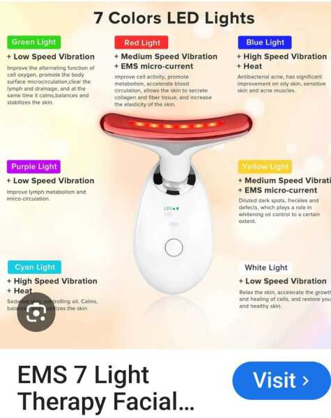 Facial LED massager