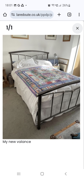 Valance for iron bed!