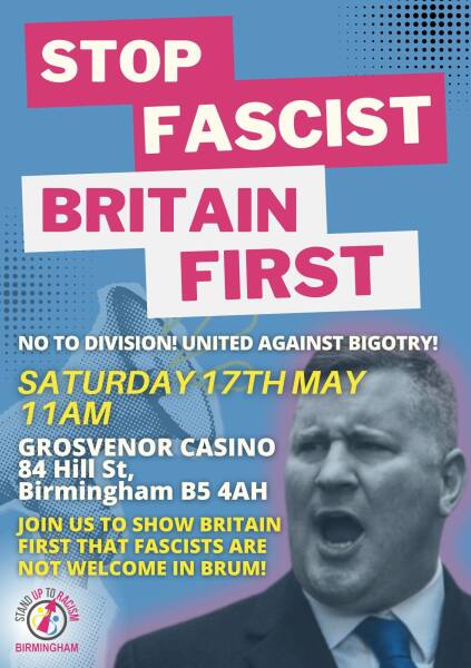 Call to Birmingham to Stand Against Fascism