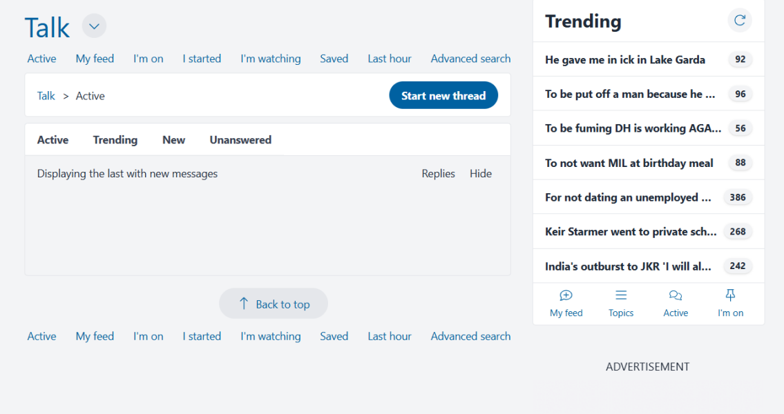 Anybody else not seeing Active Messages at the moment?