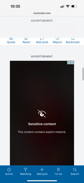 Dodgy “sensitive content” adverts