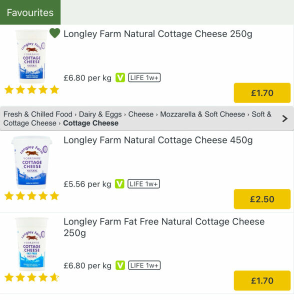 I have purchased the longley farm cottage cheese that everyone raves about!