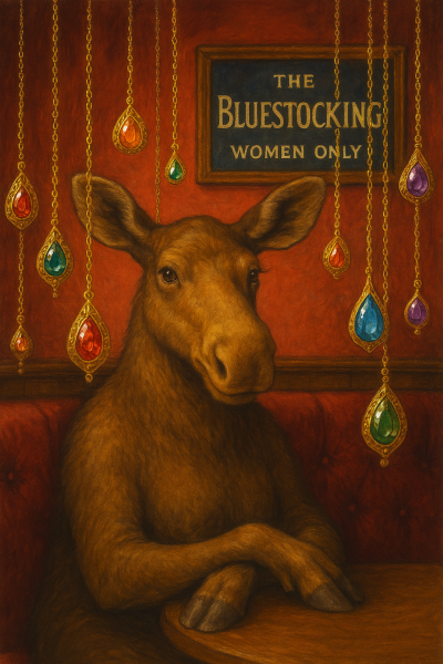 The Bluestocking Women's Pub, where brains can exist in a single state
