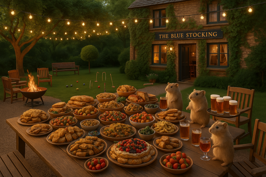 The Bluestocking Women's Pub, where brains can exist in a single state