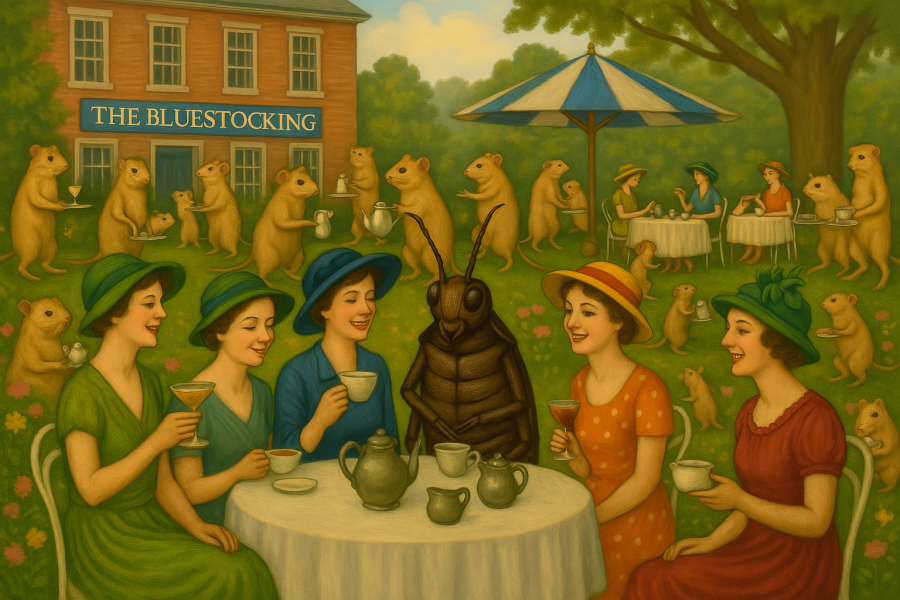 The Bluestocking Women's Pub, where brains can exist in a single state