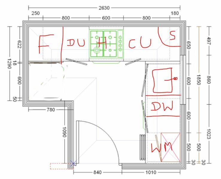 Kitchen (very small!) for resale - is dishwasher needed?