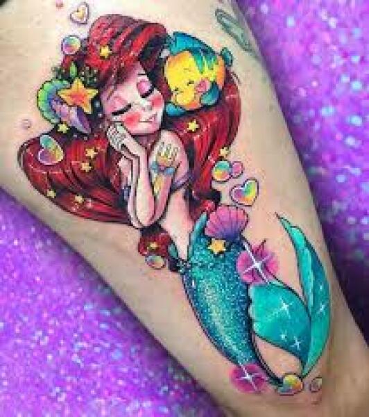 Glitter Tattoo at school