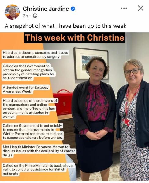 Christine Jardine MP: Ensure rights that trans people have freely used for decades are not overturned