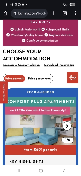 WWYD - Butlins - no accommodation for disabled parents so they had to come home