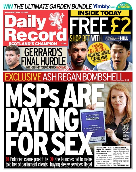 Ash Regan launches 'Unbuyable' bill to ban prostitution in Scotland