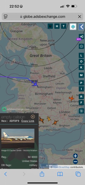Anyone watching Flightradar tonight…AirForce1 landing?
