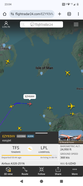 Anyone watching Flightradar tonight…AirForce1 landing?