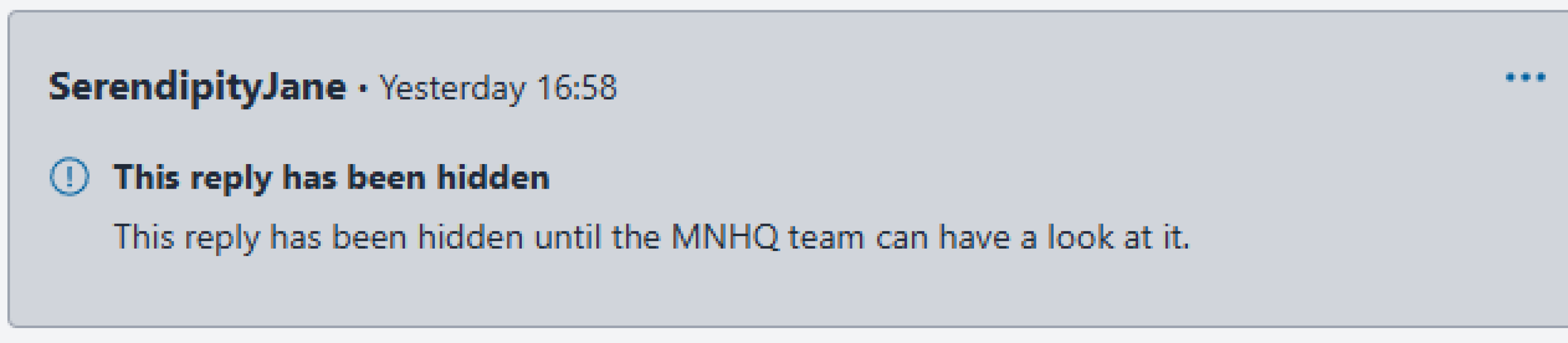 Post remaining hidden ?