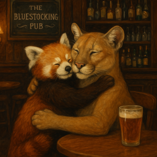 The Bluestocking Women's Pub, where brains can exist in a single state