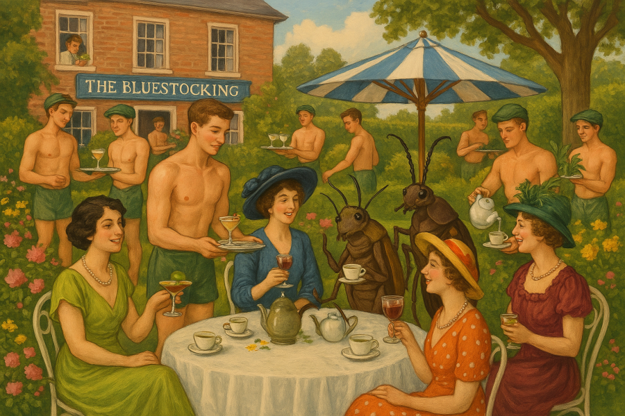 The Bluestocking Women's Pub, where brains can exist in a single state