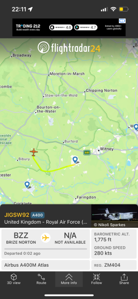 Anyone watching Flightradar tonight…AirForce1 landing?